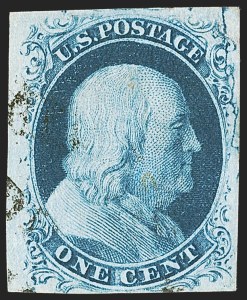 Sale 1242, Lot 82, One-Cent: Plate Two (Scott 7, 8)
