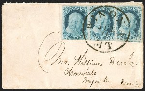 Sale 1242, Lot 90, One-Cent: Plate Two (Scott 7, 8)