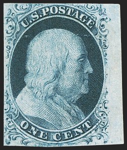 Sale 1242, Lot 93, One-Cent: Plate Three (Scott 7)