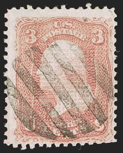 Sale 1244, Lot 135, 1867-68 Grilled Issue (Scott 79-101)