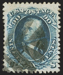 Sale 1244, Lot 169, 1867-68 Grilled Issue (Scott 79-101)