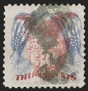 Sale 1244, Lot 208, 1869 Pictorial Issue Inverts (Scott 119b-121b)