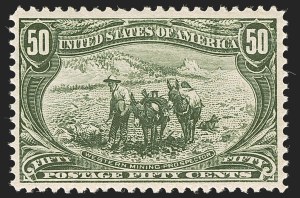 Sale 1244, Lot 377, 1898 Trans-Mississippi Issue (Scott 285-293), 50c Trans-Mississippi (291) Sale 1244, Lot 377, 1898 Trans-Mississippi Issue (Scott 285-293)