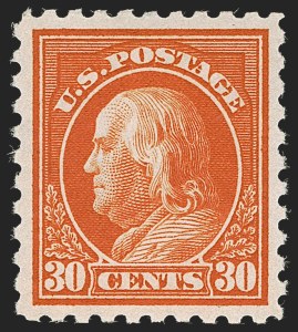 Sale 1244, Lot 435, 1912-17 Issues (Scott 405-480), 30c Orange Red, 50c Violet (439-440) Sale 1244, Lot 435, 1912-17 Issues (Scott 405-480)