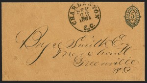 Sale 1244, Lot 527, Confederate States, Postmasters' Provisionals
