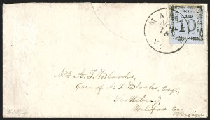 Sale 1244, Lot 538, Confederate States, Postmasters' Provisionals