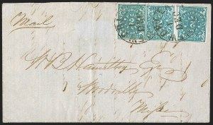 Sale 1244, Lot 543, Confederate States, Postmasters' Provisionals