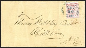 Sale 1244, Lot 547, Confederate States, Postmasters' Provisionals