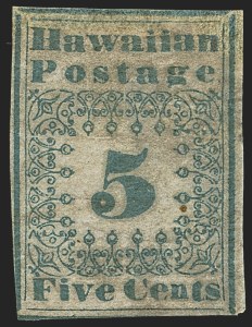 Sale 1244, Lot 568, Hawaii, including Missionary Stamps