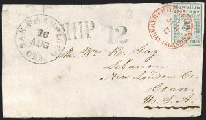 Sale 1244, Lot 569, Hawaii, including Missionary Stamps