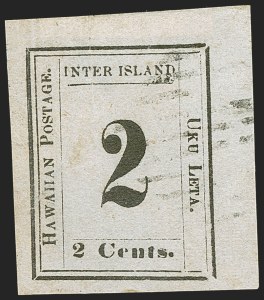 Sale 1244, Lot 585, Hawaii, including Missionary Stamps