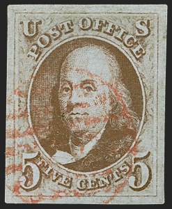 Sale 1245, Lot 1010, 1847 Issue (Scott 1-2)