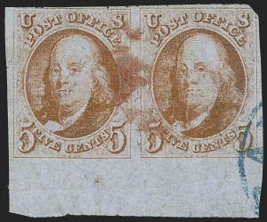 Sale 1245, Lot 1028, 1847 Issue (Scott 1-2)