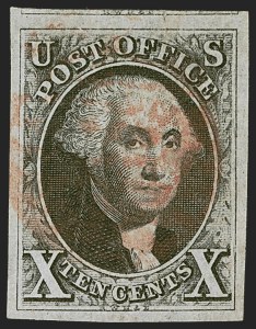 Sale Number 1245, Lot Number 1032, 1847 Issue (Scott 1-2) Sale Number 1245, Lot Number 1032, 1847 Issue (Scott 1-2)