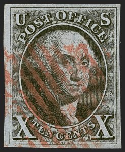 Sale 1245, Lot 1037, 1847 Issue (Scott 1-2)
