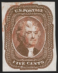 Sale 1245, Lot 1068, 1851-56 Issue (Scott 5-17)