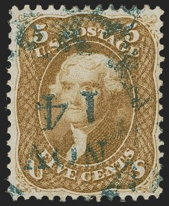 Sale Number 1245, Lot Number 1168, 1861-66 Issue (Scott 56-78) Sale Number 1245, Lot Number 1168, 1861-66 Issue (Scott 56-78)