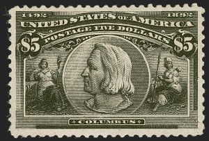 Sale 1245, Lot 1523, 50c-$5.00 1893 Columbian Issue (Scott 240-245)