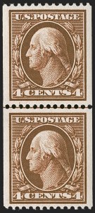 Sale 1245, Lot 1744, 1908-10 Washington-Franklin Issues (Scott 331-356)