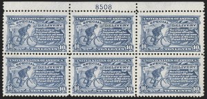 Sale 1245, Lot 2078, Special Delivery, Plate Blocks