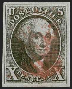 Sale 1247, Lot 15, 1847 Issue and 1875 Reproduction (Scott 1-4)