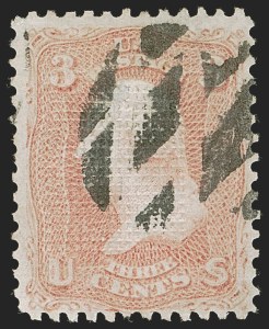 Sale 1247, Lot 155, 1867-68 Grilled Issue (Scott 79-85E)
