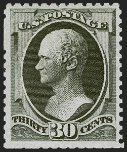 Sale 1247, Lot 314, 1875 Continental Bank Note Co. Hard Paper Special Printing (Scott 167-177)