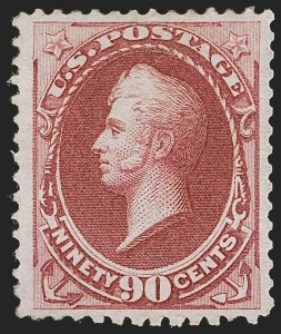 Sale 1247, Lot 315, 1875 Continental Bank Note Co. Hard Paper Special Printing (Scott 167-177)