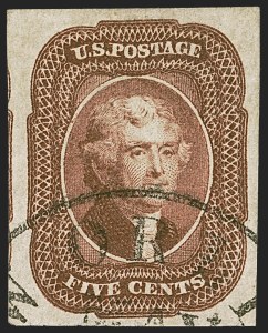 Sale Number 1247, Lot Number 39, 1851-56 Issue (Scott 5-17)