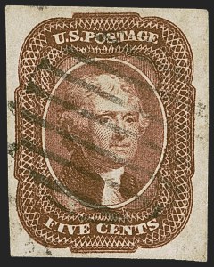 Sale 1247, Lot 40, 1851-56 Issue (Scott 5-17)