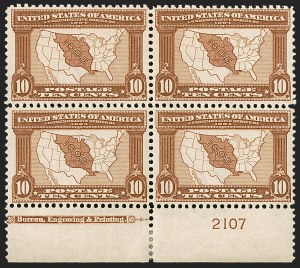 Sale 1247, Lot 487, 1904 Louisiana Purchase, 1907 Jamestown Issues (Scott 323-330)