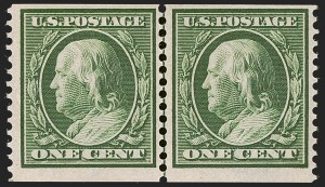 Sale 1247, Lot 534, 1910-13 Washington-Franklin Issue (Scott 374-396)