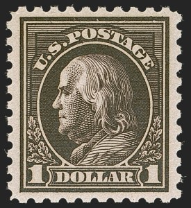 Sale 1247, Lot 607, 1913-17 Washington-Franklin Issues (Scott 424-480)