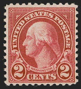 Sale 1247, Lot 646, 1922-29 Issues (Scott 551-621), 2c Carmine, Rotary, Perf 11 (595) Sale 1247, Lot 646, 1922-29 Issues (Scott 551-621)