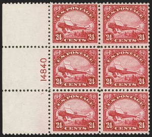 Sale 1247, Lot 656, Air Post, 6c-24c 1918-23 Air Post (C1-C6) Sale 1247, Lot 656, Air Post
