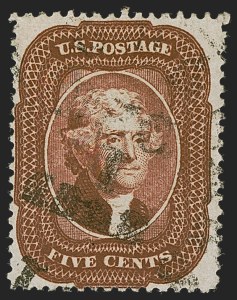 Sale 1247, Lot 67, 1857-60 Issue (Scott 18-39)