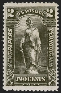 Sale 1249, Lot 124, 1895 Unwatermarked Bureau Issue (Scott PR102-PRR113), 1c, 2c Black, 1895 Unwatermarked Issue (PR102-PR103) Sale 1249, Lot 124, 1895 Unwatermarked Bureau Issue (Scott PR102-PRR113)