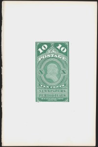 Sale 1249, Lot 3, 1865 National Bank Note Co. Proofs, 5c-25c 1865 Newspaper Issue, Hybrid Large Die Proofs on India (PR2P1-PR4P1) Sale 1249, Lot 3, 1865 National Bank Note Co. Proofs
