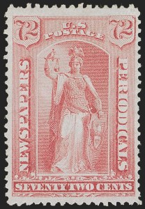 Sale 1249, Lot 68, 1875 Continental Bank Note Co. Special Printing (Scott PR33-PR50)