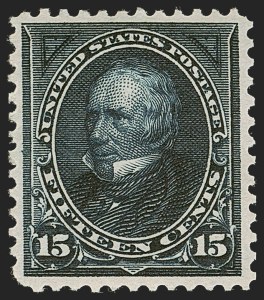 Sale 1251, Lot 1201, 1895 Watermarked Bureau Issue (Scott 264-278), 15c Dark Blue (274) Sale 1251, Lot 1201, 1895 Watermarked Bureau Issue (Scott 264-278)