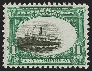 Sale 1251, Lot 1227, 1901 Pan-American Issue (Scott 294-299), 1c Green & Black, Pan-American (294) Sale 1251, Lot 1227, 1901 Pan-American Issue (Scott 294-299)
