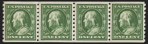 Sale 1251, Lot 1343, 1910-13 Washington-Franklin Issue (Scott 374-396)