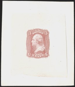 Sale 1254, Lot 596, The Jan Hofmeyr Collection of 3c 1861-68 - Proofs, Off-Cover