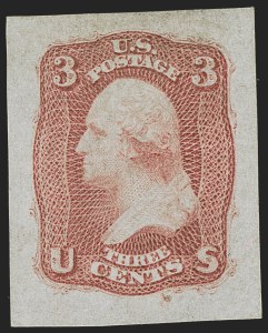 Sale 1254, Lot 598, The Jan Hofmeyr Collection of 3c 1861-68 - Proofs, Off-Cover