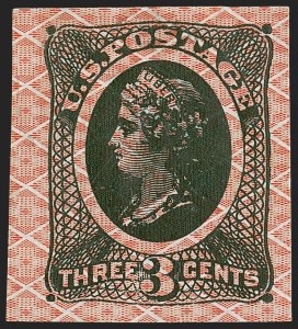 Sale 1254, Lot 621, The Jan Hofmeyr Collection of 3c 1861-68 - Proofs, Off-Cover