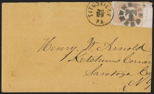 Sale 1254, Lot 634, The Jan Hofmeyr Collection of 3c 1861-68 - On-Cover