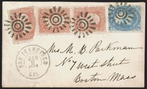 Sale 1254, Lot 636, The Jan Hofmeyr Collection of 3c 1861-68 - On-Cover
