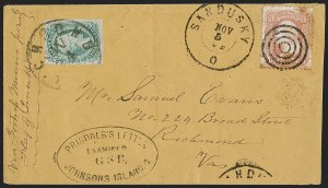 Sale 1254, Lot 639, The Jan Hofmeyr Collection of 3c 1861-68 - On-Cover