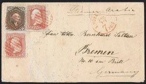Sale 1254, Lot 646, The Jan Hofmeyr Collection of 3c 1861-68 - On-Cover
