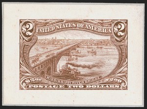Sale 1254, Lot 877, Trans-Mississippi Issue, 1c-$2.00 Trans-Mississippi, Small Die Proofs on Wove (285P2-293P2) Sale 1254, Lot 877, Trans-Mississippi Issue